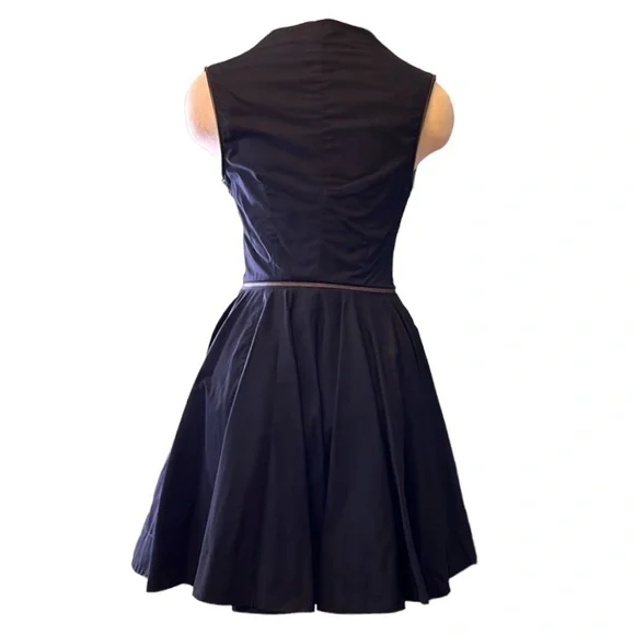 All Saints Spitalfields ‘Caden' Zipper Pleated Midi Dress, size 4 - Picture 8 of 15